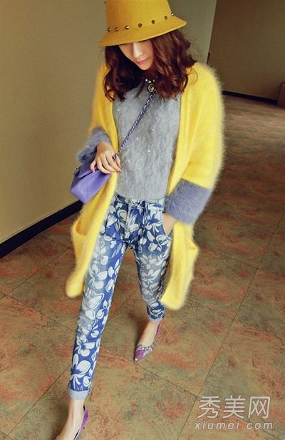 冬季女装采用日本和韩国风格，搭配毛衣外套。