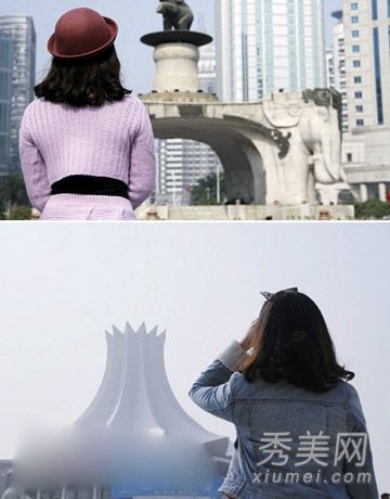 正面曝光的人物长发女神可爱而纯净