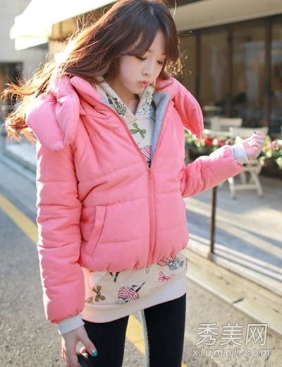 棉袄外套混搭风格，当季时尚