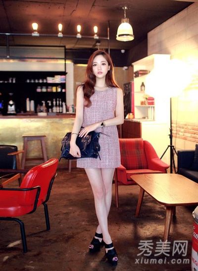 时尚复古穆勒鞋搭配轻松增加5厘米