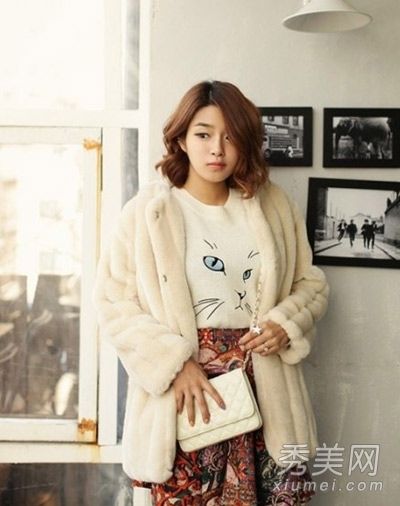 棉袄长毛绒外套搭配各种外套款式