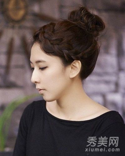 韩式编织发带方法花玉米+刘海甜美编织发带