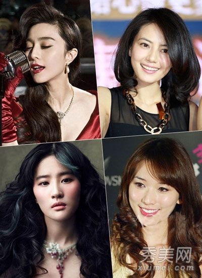 卷发是展现浪漫长卷发的女神之星。