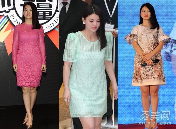 李香怀的第二个孩子示范如何穿裙子来保持身材