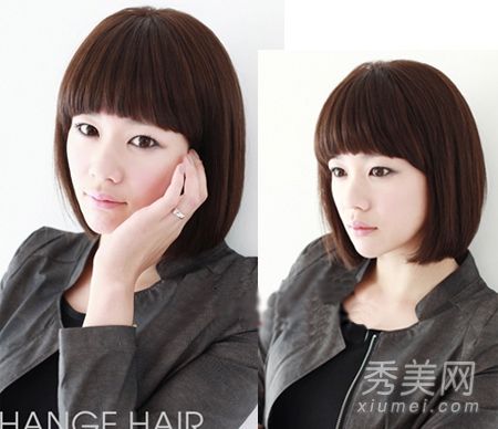 妆扮完美的脸蛋,短短的直发今秋,俏丽迷人。