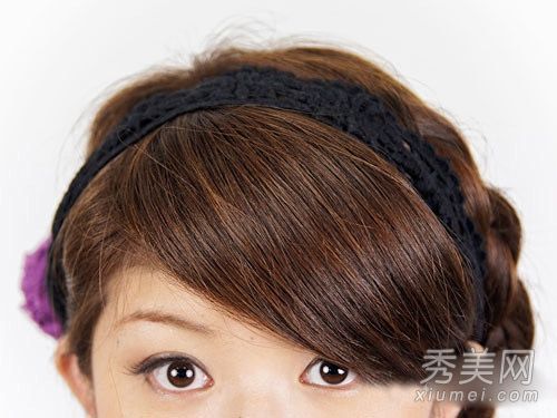 六步diy日本部整理和分发头发来装饰浪漫的情人节