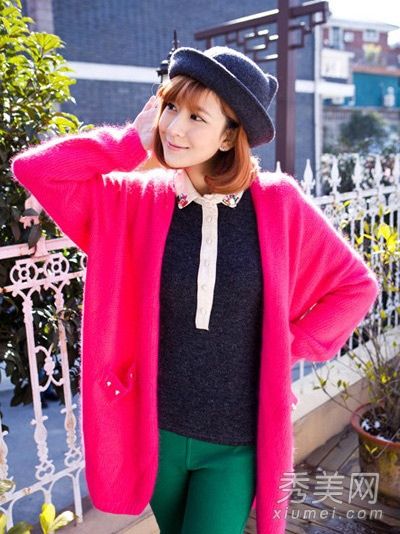 毛衣外套时尚搭配女装是最赏心悦目的