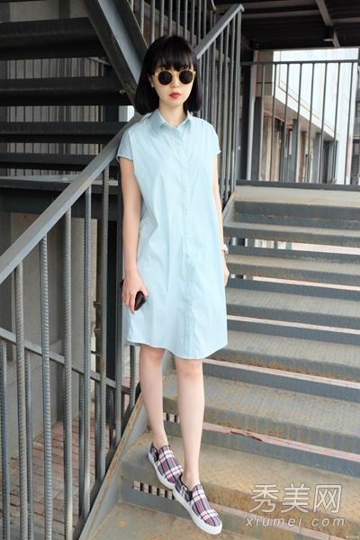 衬衫连衣裙轻装熟女穿知性气质