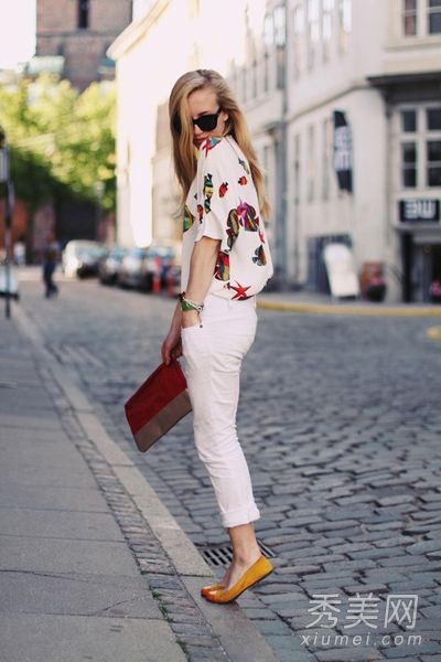 夏季必备白色长裤百搭夹克清爽好看