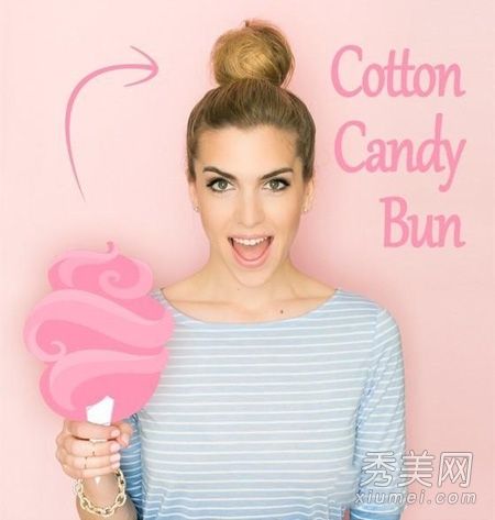 打结肉丸头的方法有6个步骤，这使得扎好头发变得容易。