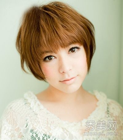 6个新鲜的日本短发圆脸是最适合做氧气美人的