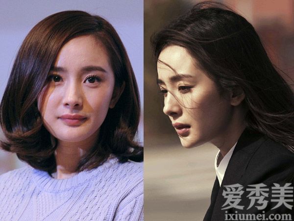 “目击者”看到杨幂的长发变了,高球头变热了