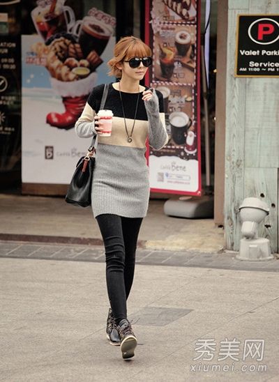 卫衣休闲搭配早春街头装扮