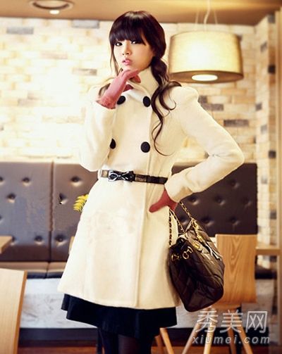 12月韩国街头拍摄最新时尚韩式头发暖冬