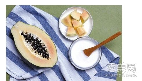 自製麵膜:木瓜+酸奶美白完全拒絕暗沉