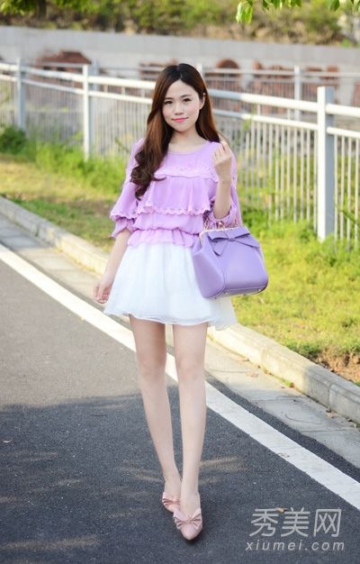 荷叶裙甜美无敌搭配短裙短裤装扮女孩