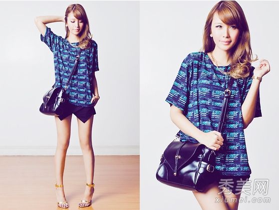 在春天和夏天，带一个小书包，里面装着时尚精致的衣服。