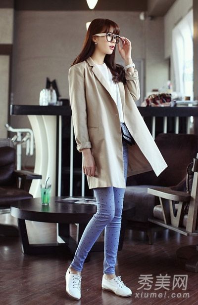 长套装配紧身裤隐藏粗腰和肥臀显瘦