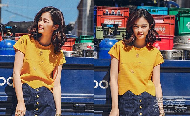 2016年流行的中长发烫发发型图片是优雅,聪明和优雅。