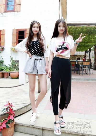 姐姐出了街漂亮的闺房服装搭配时尚风格