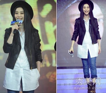 范冰冰引领春季超强打夯机皮衣