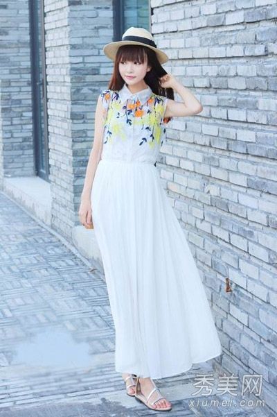 雪纺长裙节日风格