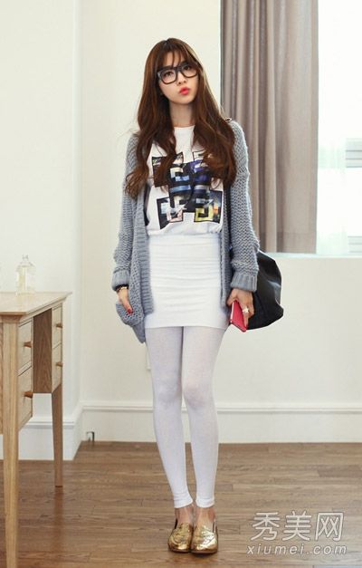 毛衣外套甜美搭配穿懒人休闲气质
