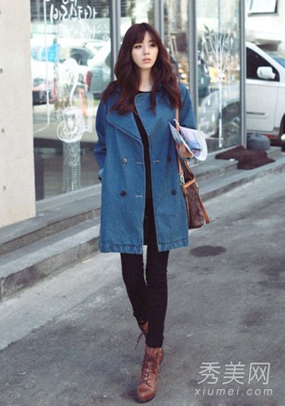 早春晒黑牛仔夹克