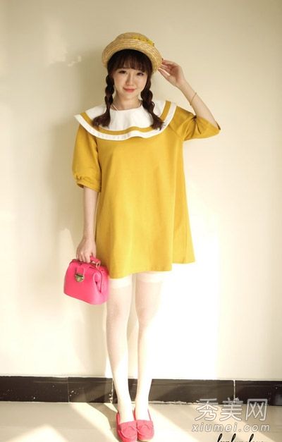 豆茎鞋穿洋装去五一郊游