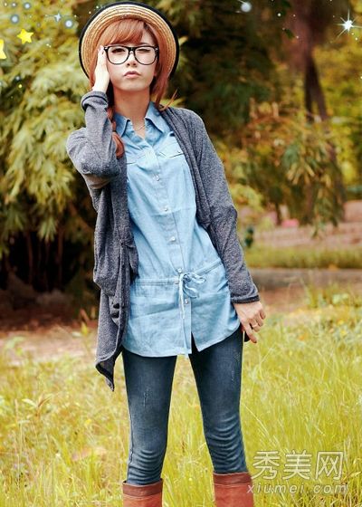 春游穿上9套春装，搭配得非常好。