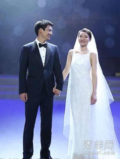 香奈儿周迅婚礼白色婚纱