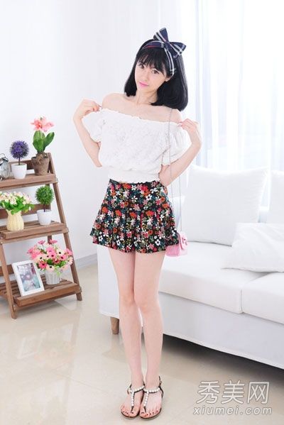 甜美的夏季蝴蝶结，为减少年龄而穿