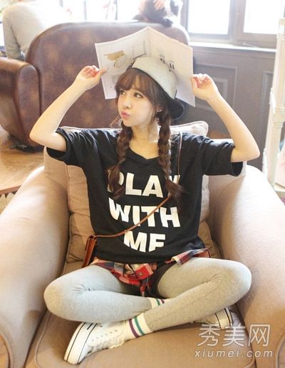 温柔的女孩喜欢搭配女士的风格，让人们喜欢。