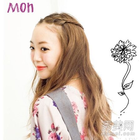 3分钟固定发型,一周7种发型,不太重。