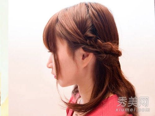 韩国女士整理头发教程DIY森公主头