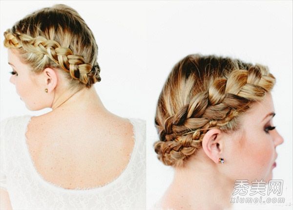 超级仙女花环辫子和发型图精致漂亮时尚风格