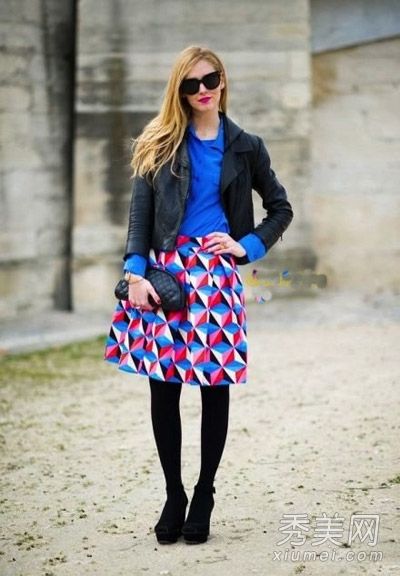 欧美潮州人街头几何图案照片的新着装方法