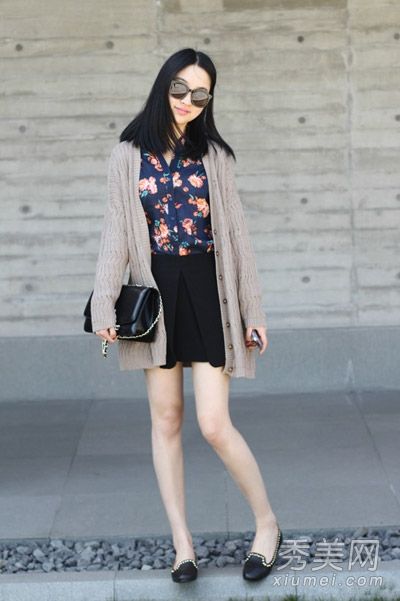 春装搭配技巧毛衣外套搭配小清新