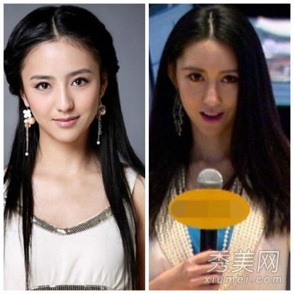 新浪最美丽的记者因佟丽娅的长发甜美而走红