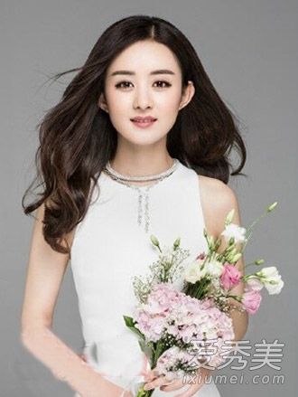 赵的最新发型和圆脸足以向她学习！