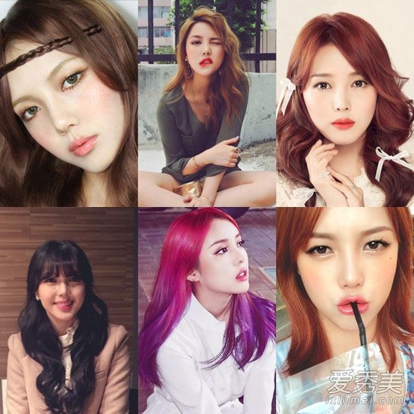 韩国化妆女王PONY一直在改变她的时尚发型。