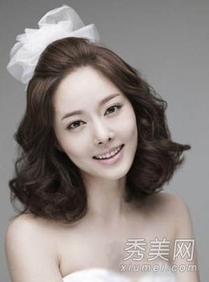 美丽浪漫的韩国新娘发型图片婚礼是最美丽的