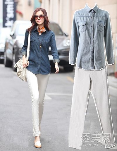 衬衫有8种组合,穿起来很优雅