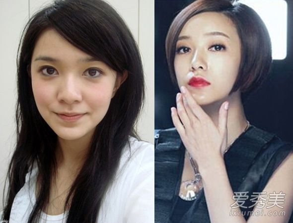 短发与双剪气质——中韩女明星长发与短发的比较