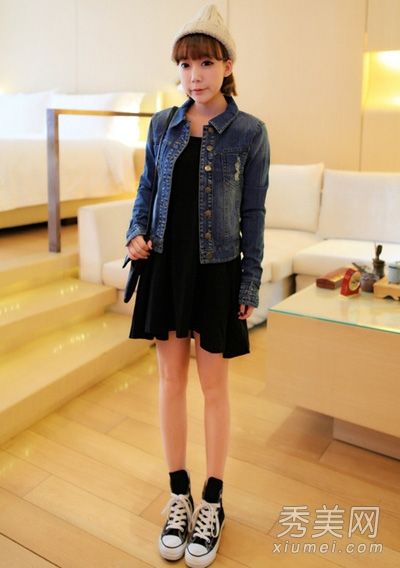 短外套搭配连衣裙视觉高时尚风格