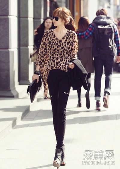 春季紧身裤衬衫