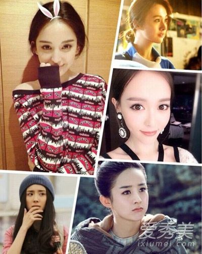 唐嫣杨幂市郑爽五个“傻白甜”专业户发型PK