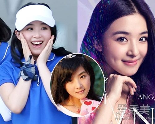 偶像来到张含韵,甜美发型女孩变成年轻成熟的女孩