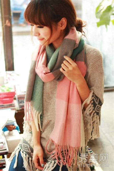 秋款围巾凹造型8种装扮方法，吸收精致