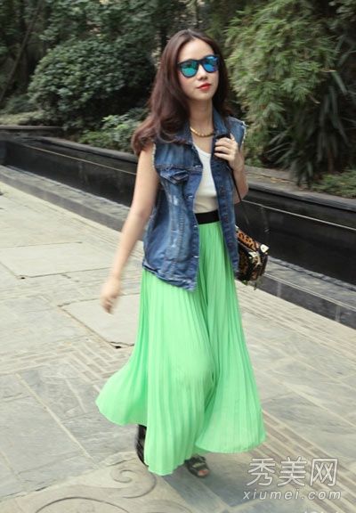 春天喜欢穿浪漫、唯美的长裙
